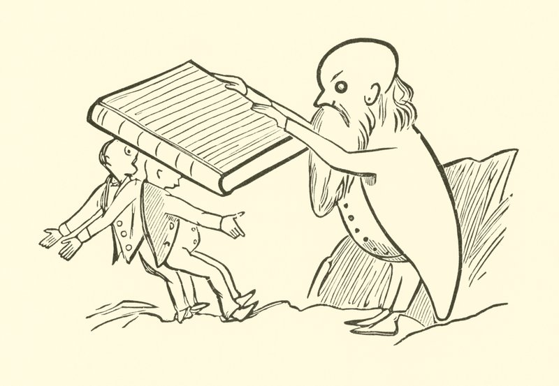 The Two Old Bachelors (gravyr) av Edward Lear