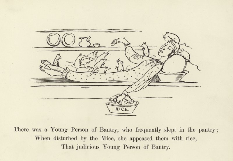 Det var en ung person från Bantry, som ofta sov i skafferiet av Edward Lear