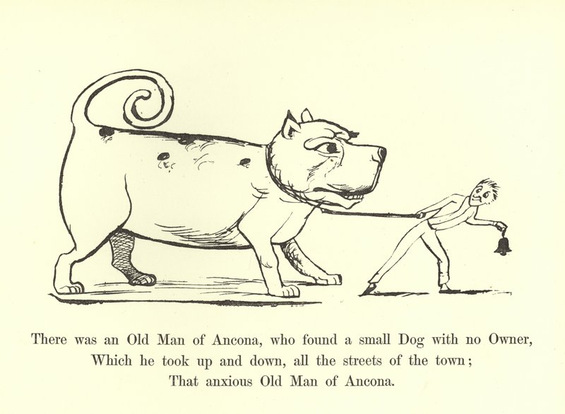 Det var en gammal man från Ancona, som hittade en liten hund utan ägare av Edward Lear