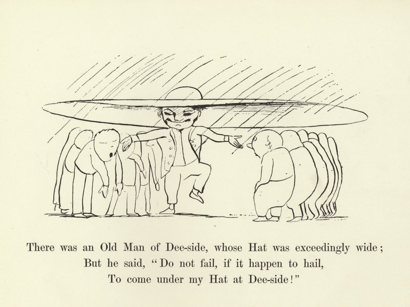 Det fanns en gammal man från Dee-side, vars hatt var mycket bred. av Edward Lear