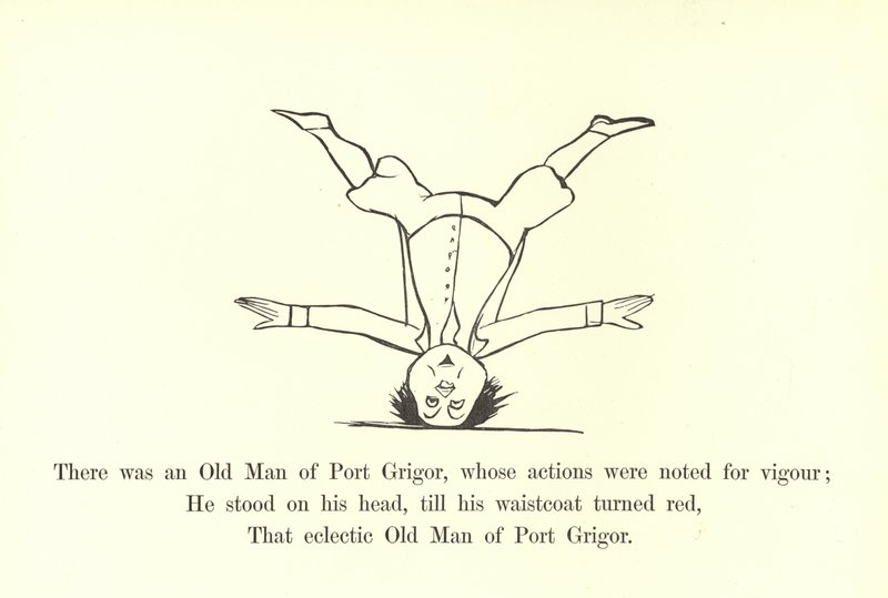 Det fanns en gammal man från Port Grigor, vars handlingar noterades för kraft av Edward Lear