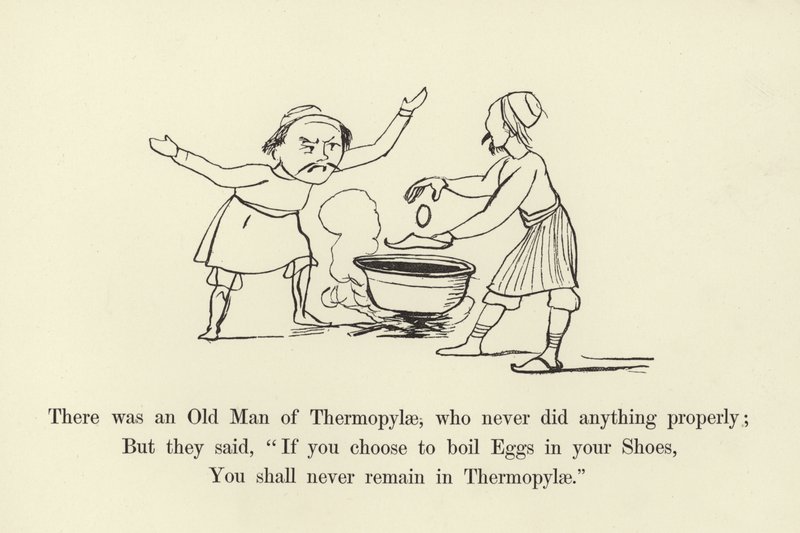 Det fanns en gammal man i Thermopylae, som aldrig gjorde något ordentligt. av Edward Lear