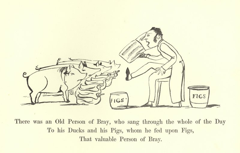 Det var en gammal person från Bray, som sjöng hela dagen av Edward Lear