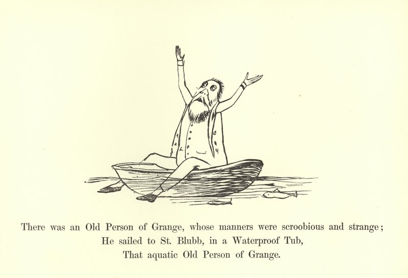 Det fanns en gammal person från Grange, vars sätt var scroobious och konstigt av Edward Lear