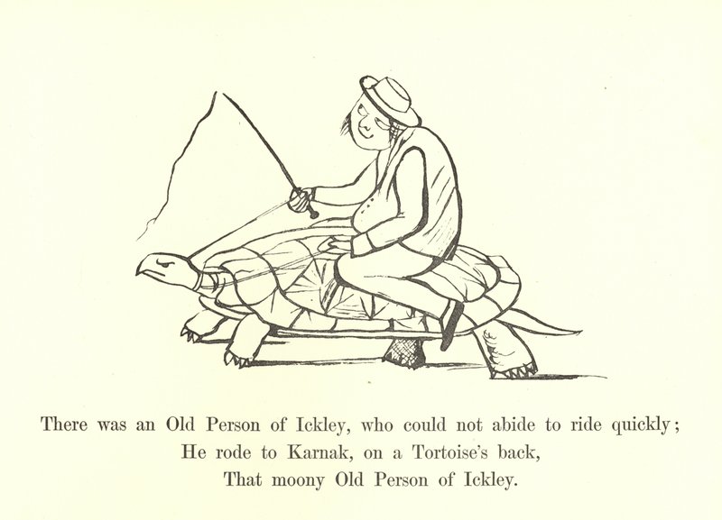 Det fanns en gammal person från Ickley, som inte orkade åka snabbt av Edward Lear