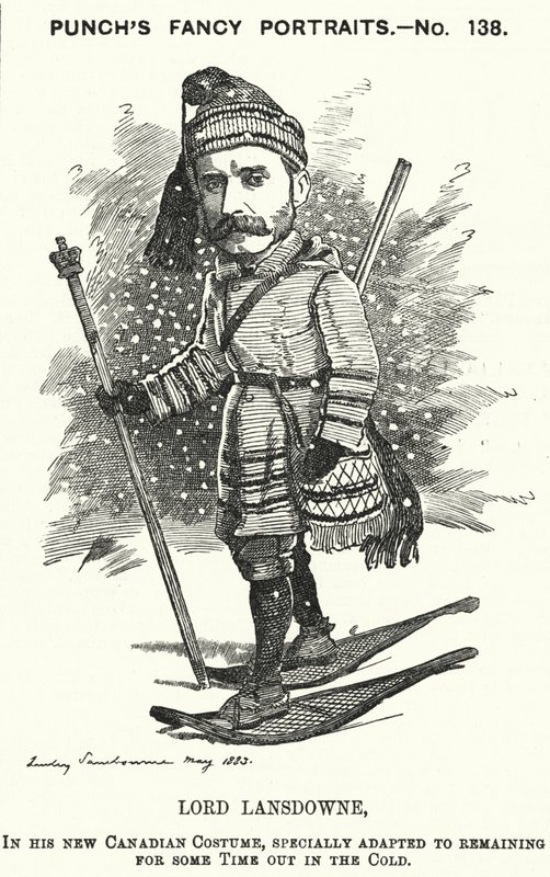 Punch-tecknad serie: Henry Petty-Fitzmaurice, 5:e markisen av Lansdowne, brittisk politiker och generalguvernör i Kanada (gravyr) av Edward Linley (after) Sambourne