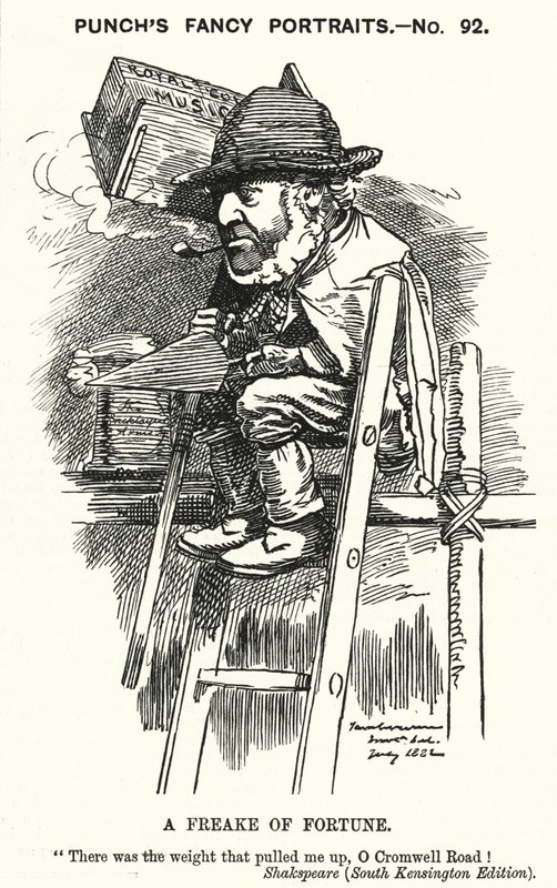 Punch tecknad: Sir Charles James Freake av Edward Linley (after) Sambourne