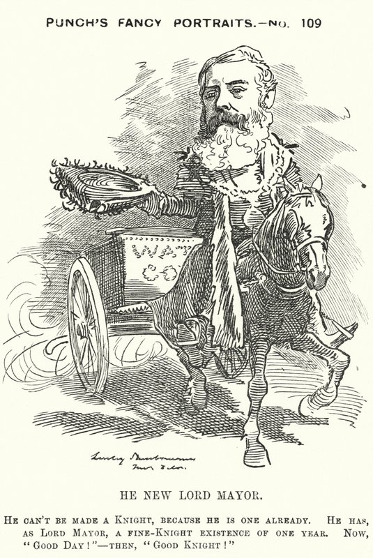 Punch tecknad: Sir Robert Fowler av Edward Linley (after) Sambourne