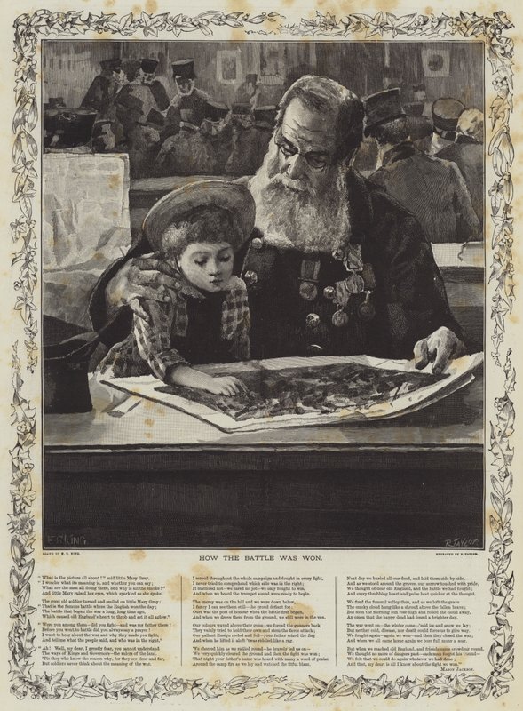Hur slaget vanns (gravyr) av Edward R. King