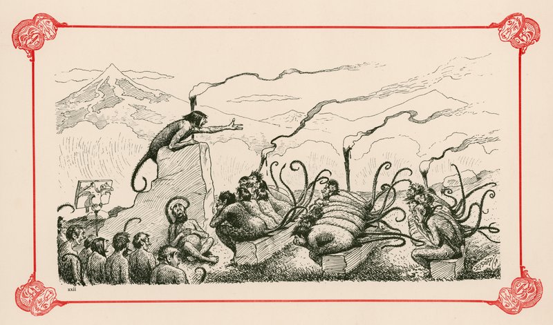 En nattkaudalföreläsning om evolution av Edward Tennyson Reed