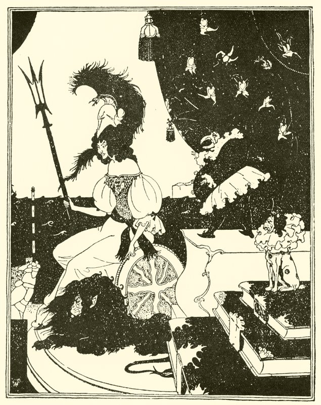 Britannia a la Beardsley av Edward Tennyson Reed