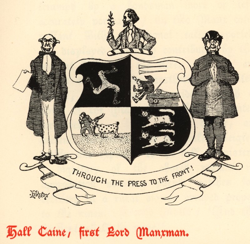 Hall Caine, First Lord Manxman (gravyr) av Edward Tennyson Reed