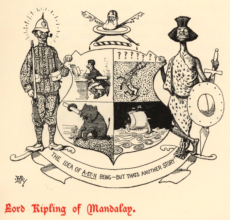 Lord Kipling av Mandalay (gravyr) av Edward Tennyson Reed