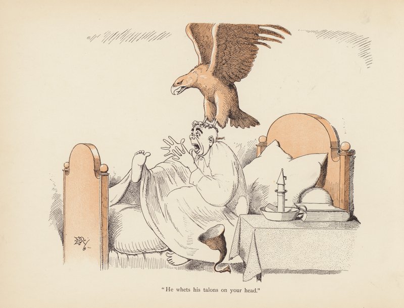 Tails with a Twist: The Eagle (färg litho) av Edward Tennyson Reed