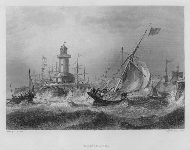 Ramsgate (gravyr) av Edward William (after) Cooke