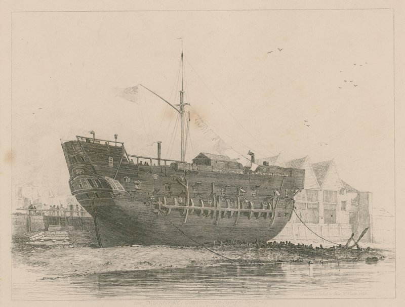 Upptäckten som ligger vid Deptford av Edward William Cooke