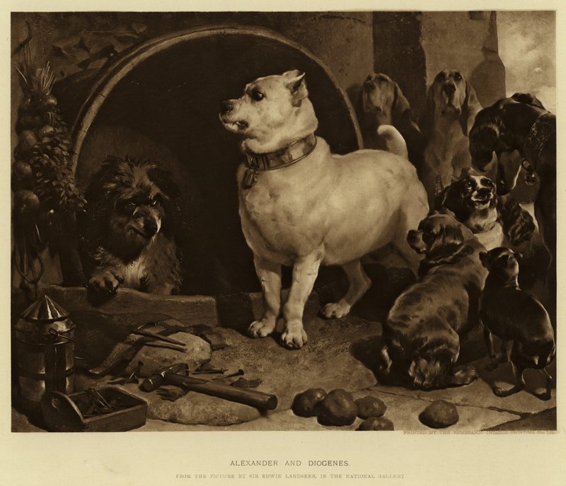 Alexander och Diogenes av Edwin Landseer
