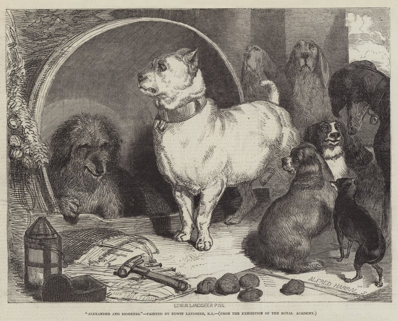 Alexander och Diogenes av Edwin Landseer