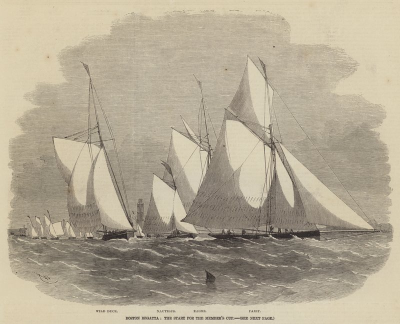 Boston Regatta, starten för medlemscupen av Edwin Weedon