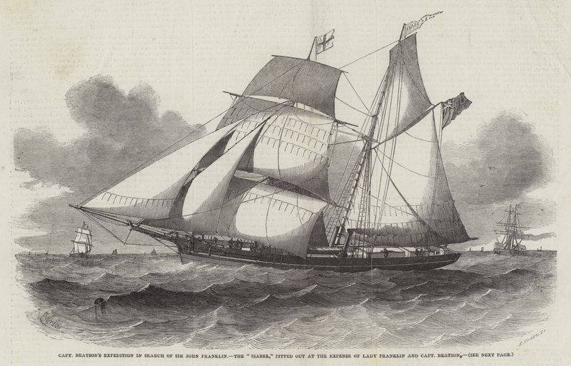 Kapten Beatsons expedition på jakt efter Sir John Franklin, Isabel, utrustade på bekostnad av Lady Franklin och kapten Beatson av Edwin Weedon