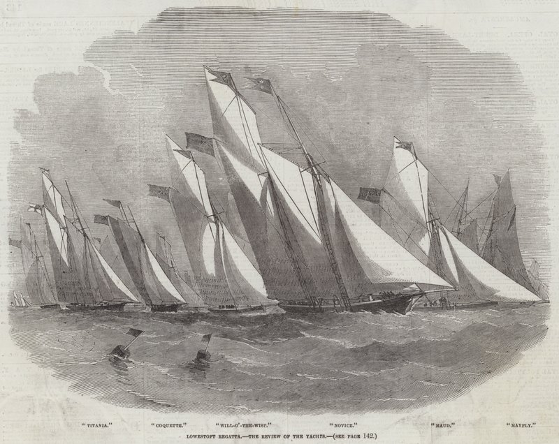 Lowestoft Regatta, översynen av båtarna av Edwin Weedon