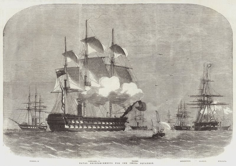 Sjöförstärkningar för China Squadron av Edwin Weedon