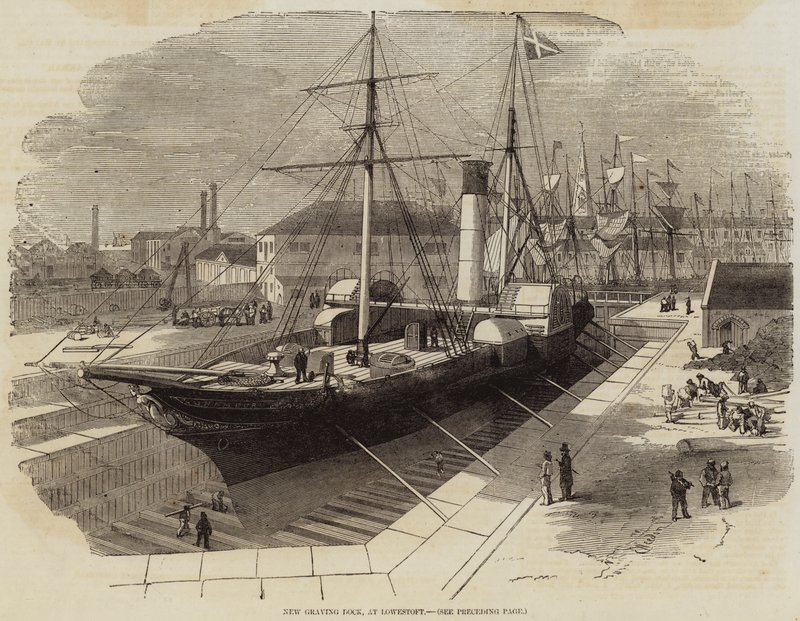 New Graving Dock, vid Lowestoft av Edwin Weedon
