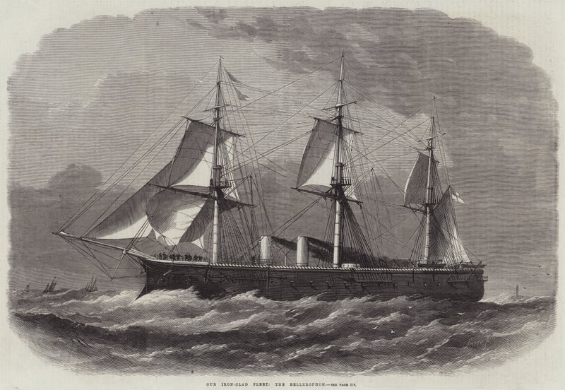 Vår järnklädda flotta, Bellerophon av Edwin Weedon