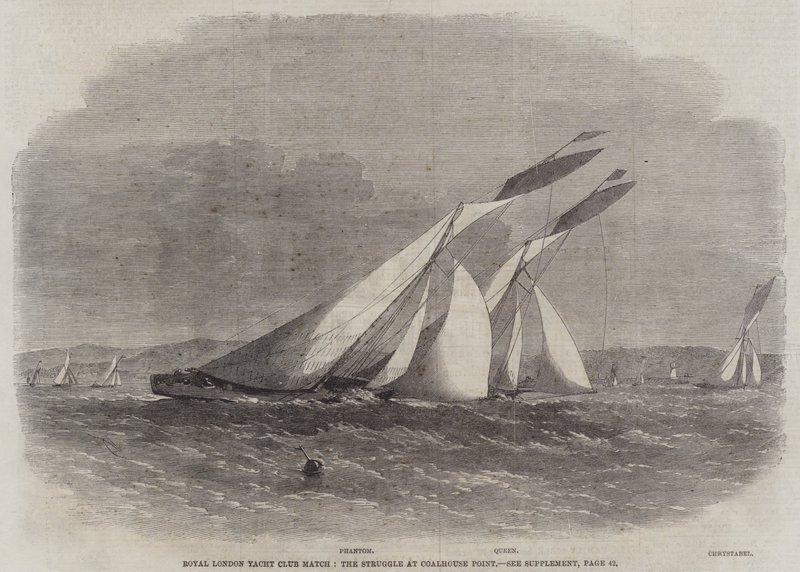 Royal London Yacht Club Match, kampen vid Coalhouse Point av Edwin Weedon