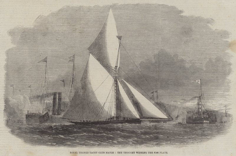 Royal Thames Yacht Club Match, tanken som vann £100-tallriken av Edwin Weedon