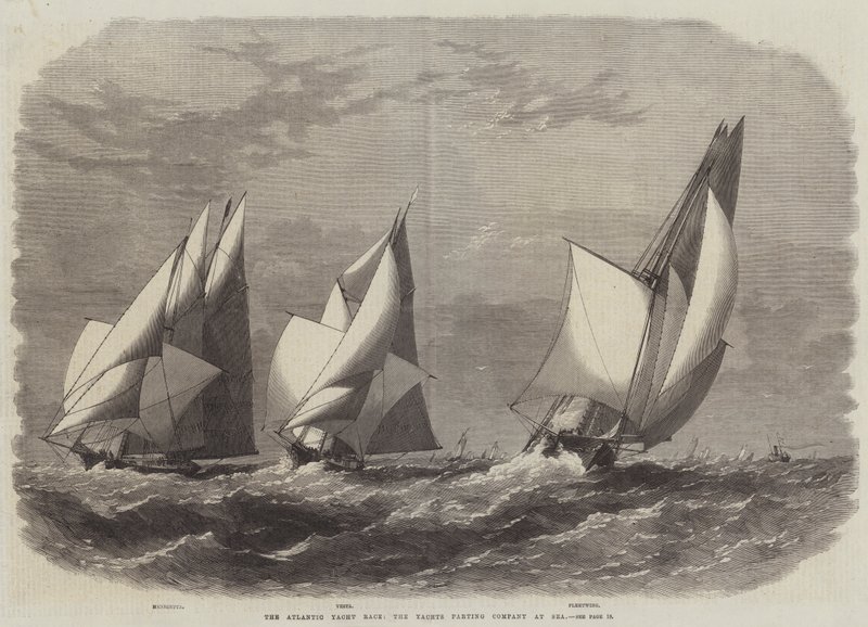 Atlantic Yacht Race, båtarna som skiljs åt till havs av Edwin Weedon
