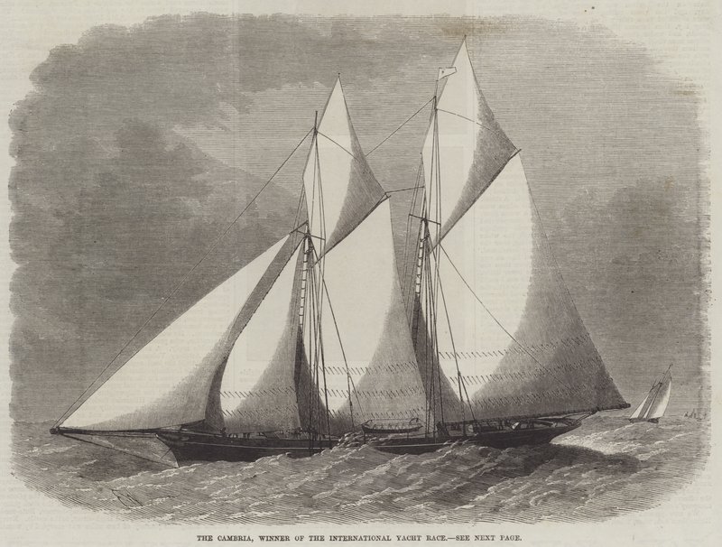 Cambria, vinnare av den internationella kappseglingen av Edwin Weedon