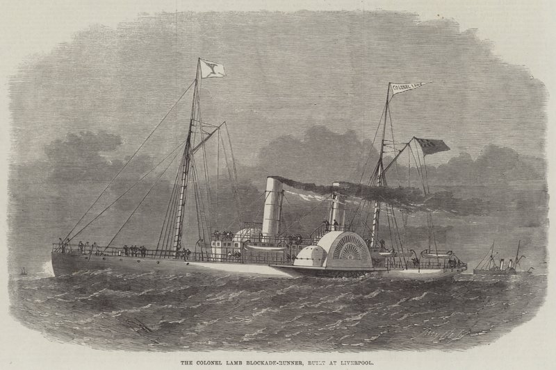 Överste Lamb Blockade-Runner, byggd i Liverpool av Edwin Weedon