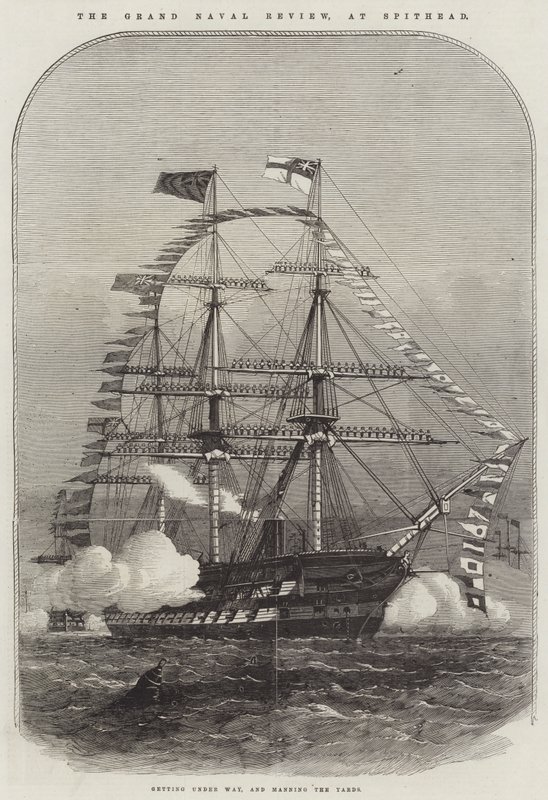Den stora marinutställningen i Spithead av Edwin Weedon