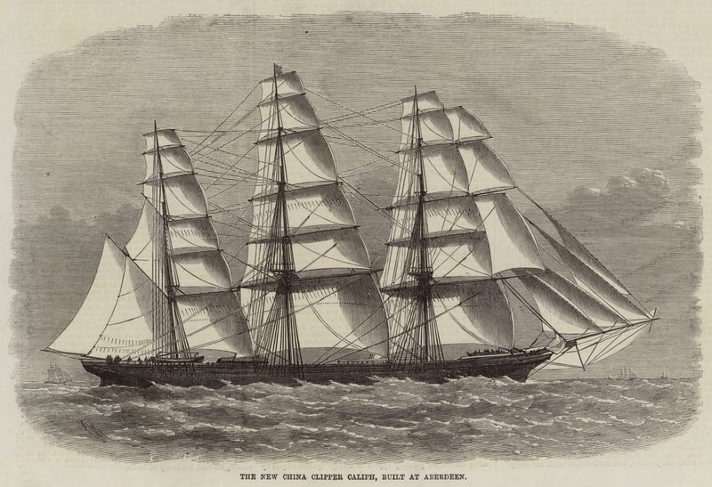 The New China Clipper Caliph, byggd i Aberdeen av Edwin Weedon
