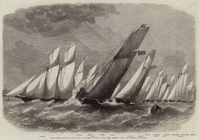 Ocean Race av Royal Victoria Yacht Club, fartygen utanför Noman av Edwin Weedon