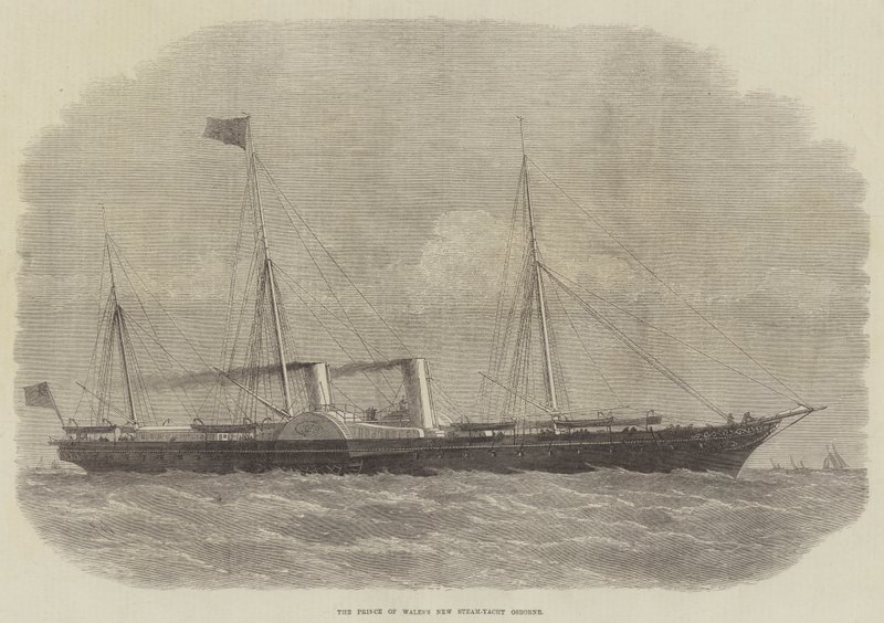 Prinsen av Wales nya Steam-Yacht Osborne av Edwin Weedon