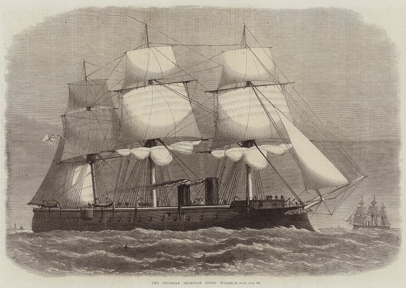 Den preussiske järnklädde Konig Wilhelm av Edwin Weedon