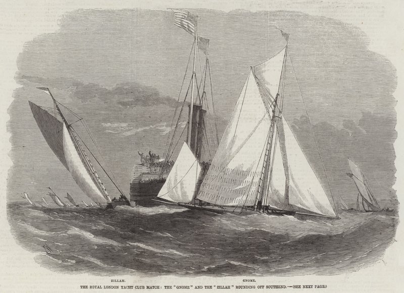Royal London Yacht Club Match, Gnome och Zillah avrundar Southend av Edwin Weedon