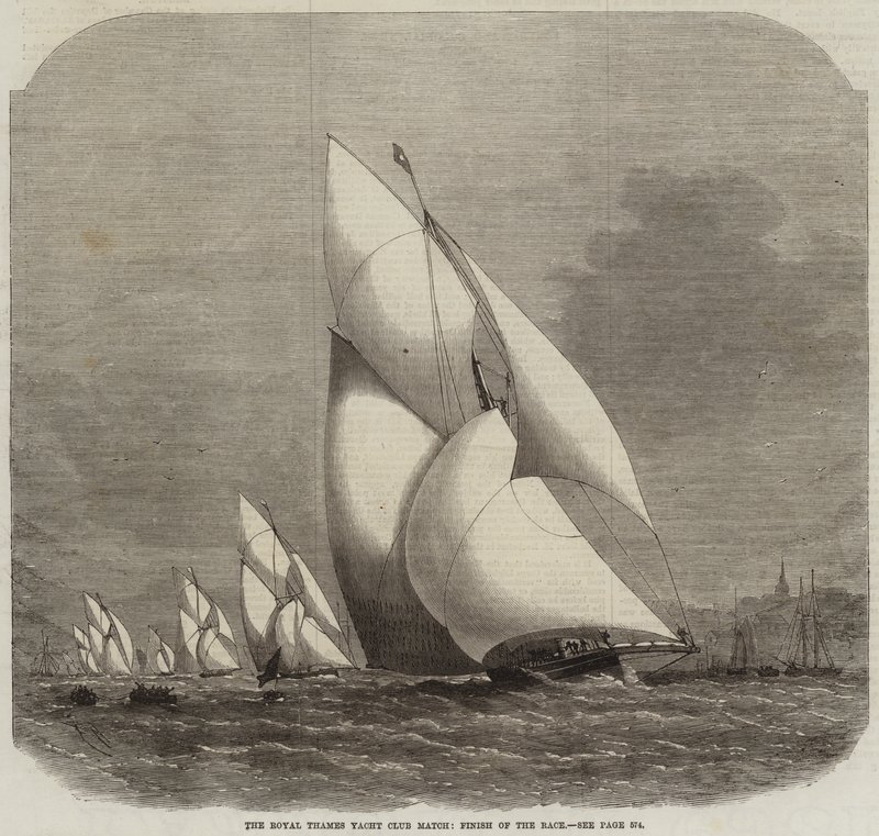 The Royal Thames Yacht Club Match, avslutning på racet av Edwin Weedon