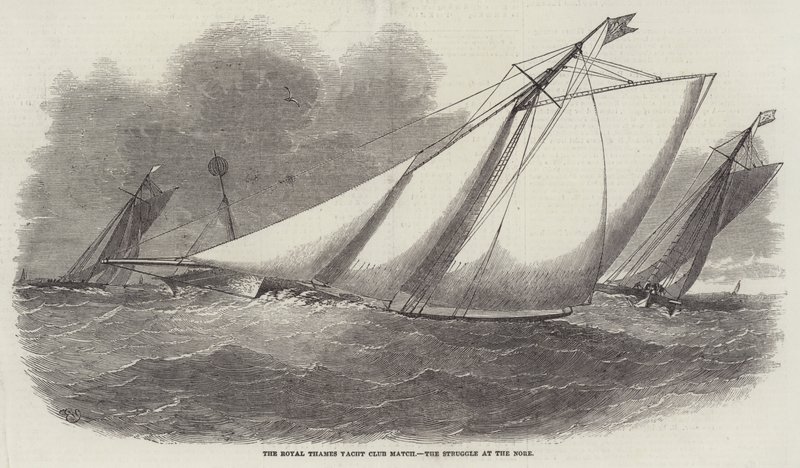 Royal Thames Yacht Club Match, Struggle at the Nore av Edwin Weedon