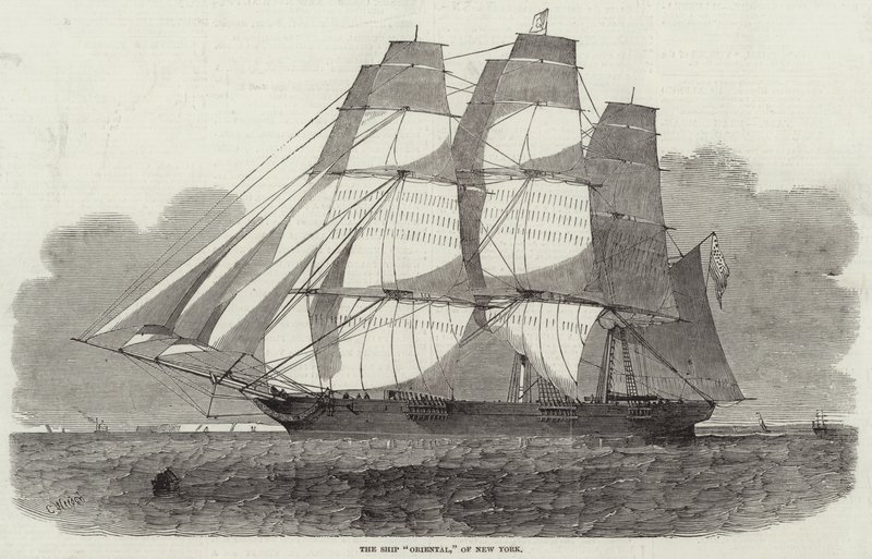 The Ship Oriental, New York av Edwin Weedon