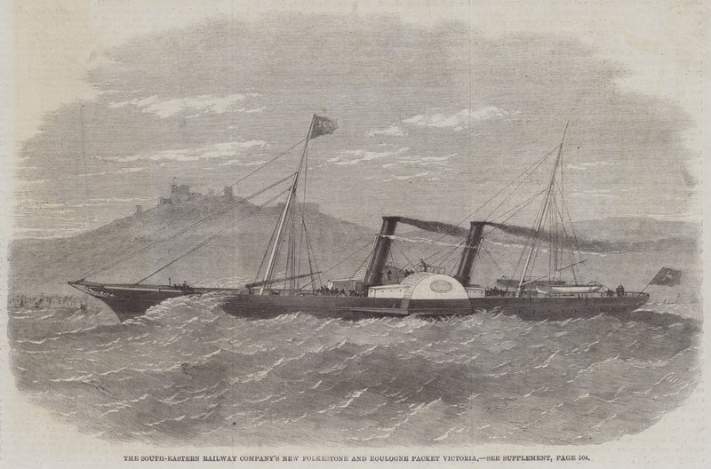 South-Eastern Railway Companys nya paketresa från Folkestone och Boulogne Victoria av Edwin Weedon