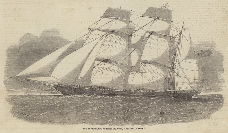 Sunderland Clipper Barque, Flying Dragon av Edwin Weedon