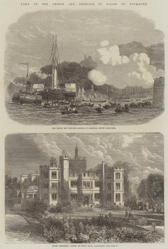 Besök av prinsen och prinsessan av Wales i Plymouth av Edwin Weedon