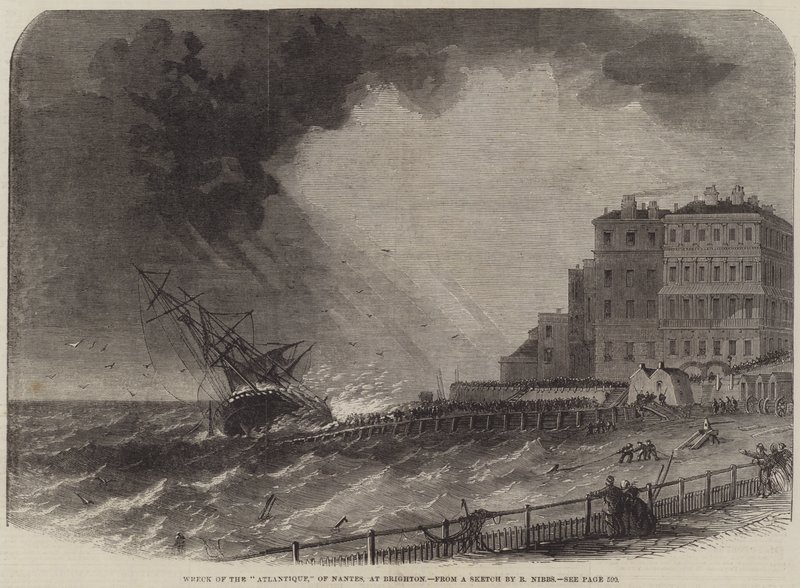 Förlisning av Atlantique, Nantes, i Brighton av Edwin Weedon