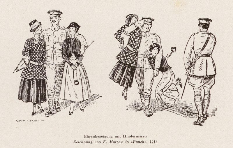 En salut med svårigheter (litografi) av Edwin A. Morrow