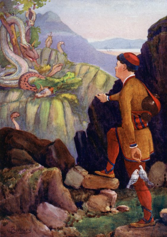 Han hittade det gröna berget med de stora ormarna av Edwin Arthur Norbury