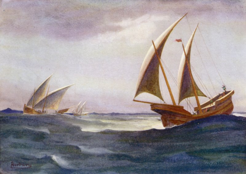 Tre av hans försenade fartyg hade kommit i hamn av Edwin Arthur Norbury