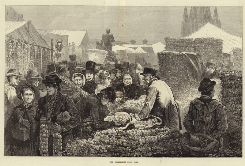 Birmingham Onion Fair (gravyr) av Edwin Buckman